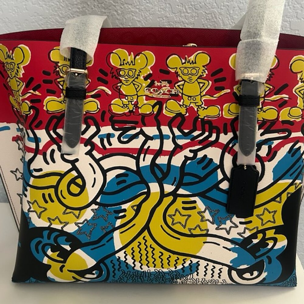 Coach Tote Bag Mickey Mouse x Keith Haring